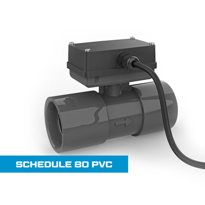 Turbine Flow Meter, Schedule 80 PVC for Water