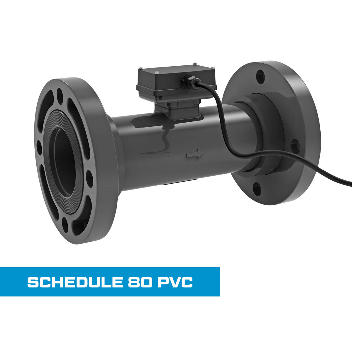 Turbine Flow Meter, Schedule 80 PVC for Water
