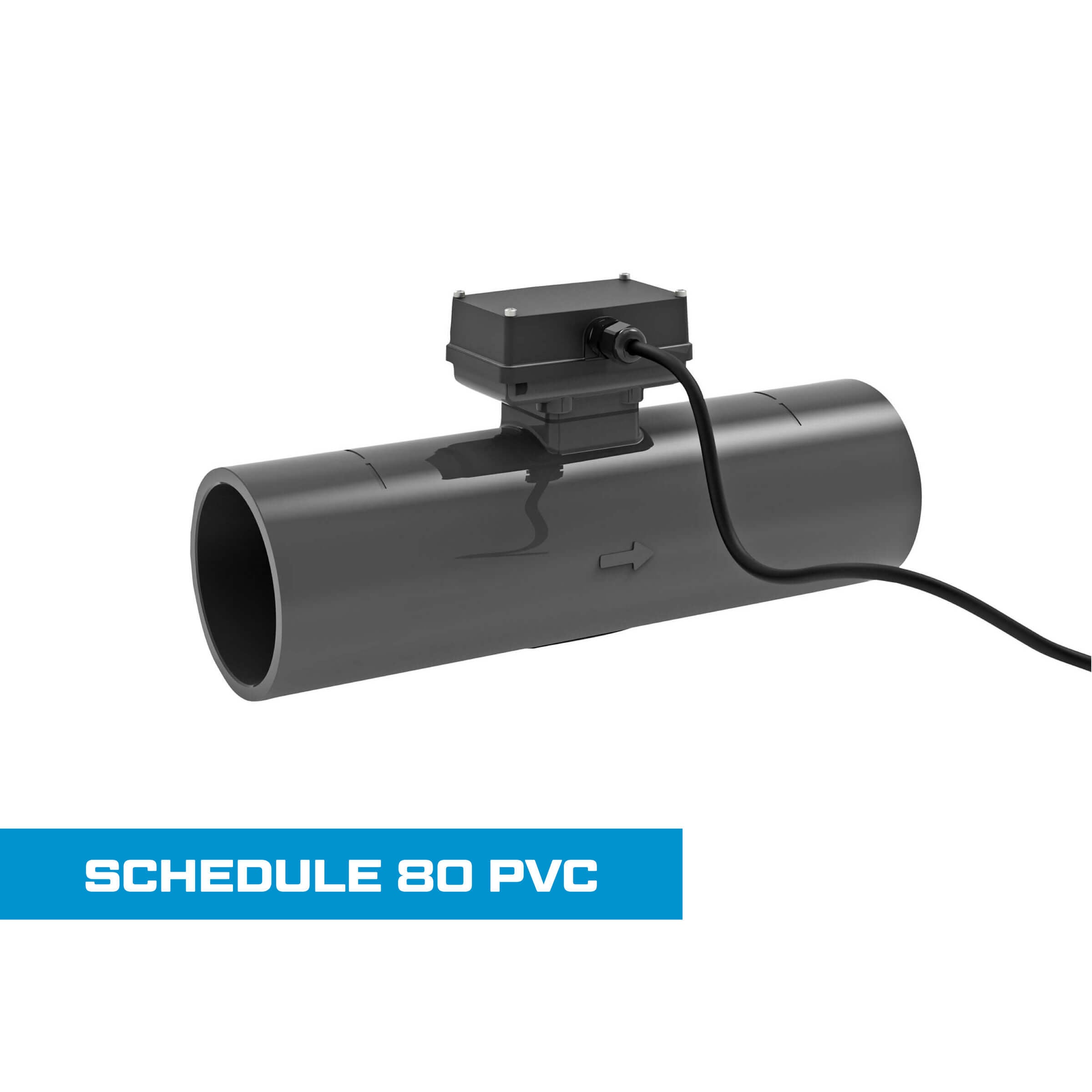 Turbine Flow Meter, Schedule 80 PVC for Water