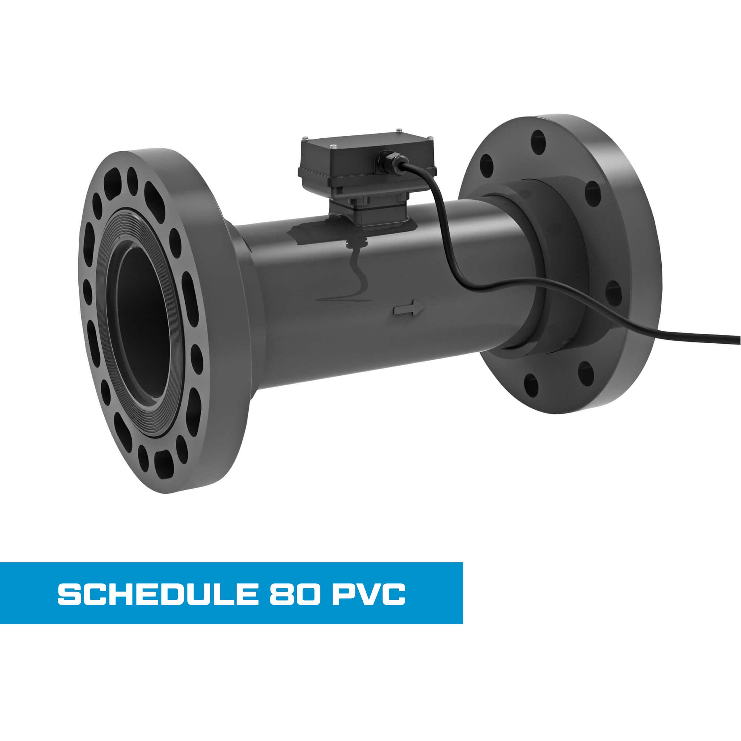 Turbine Flow Meter, Schedule 80 PVC for Water
