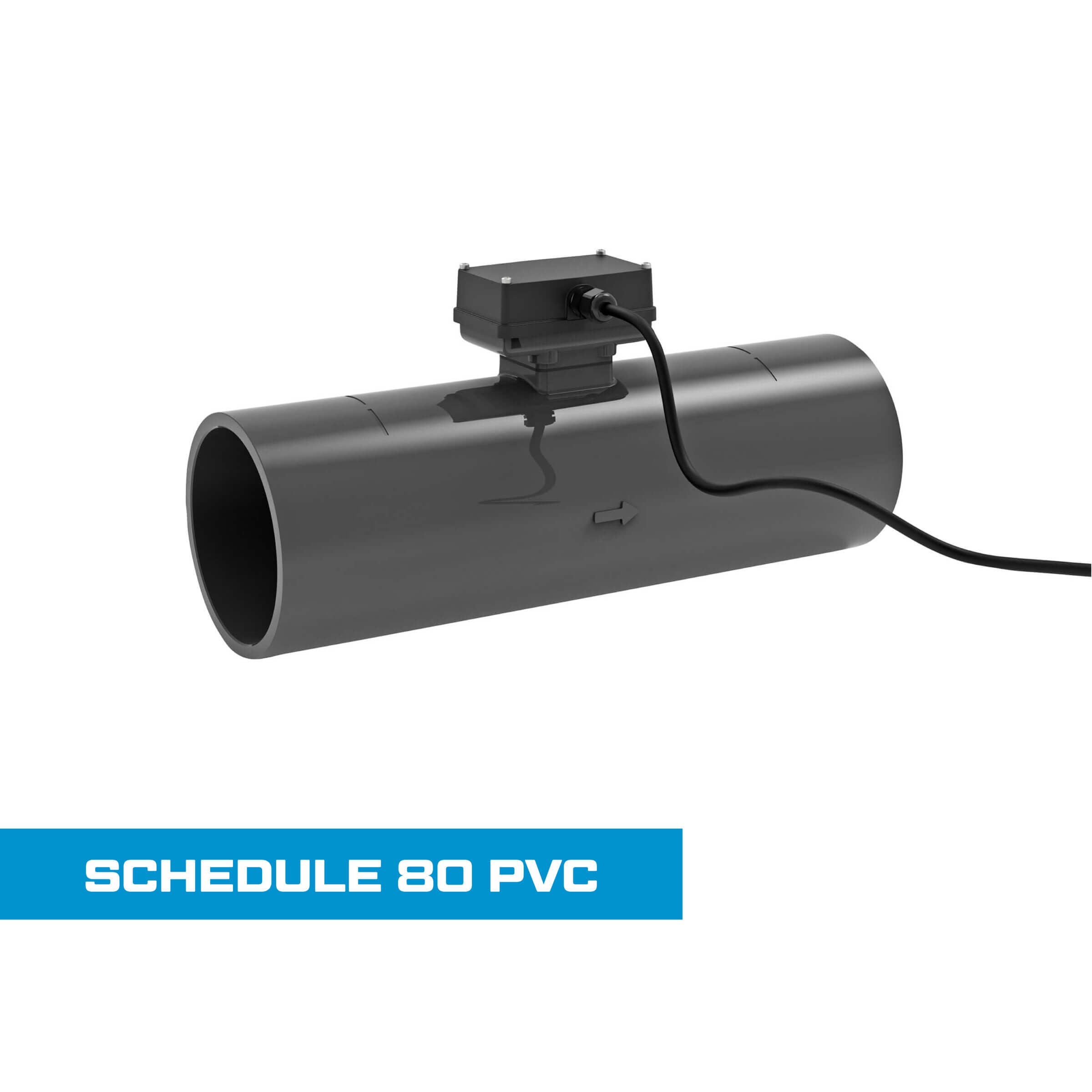 Turbine Flow Meter, Schedule 80 PVC for Water