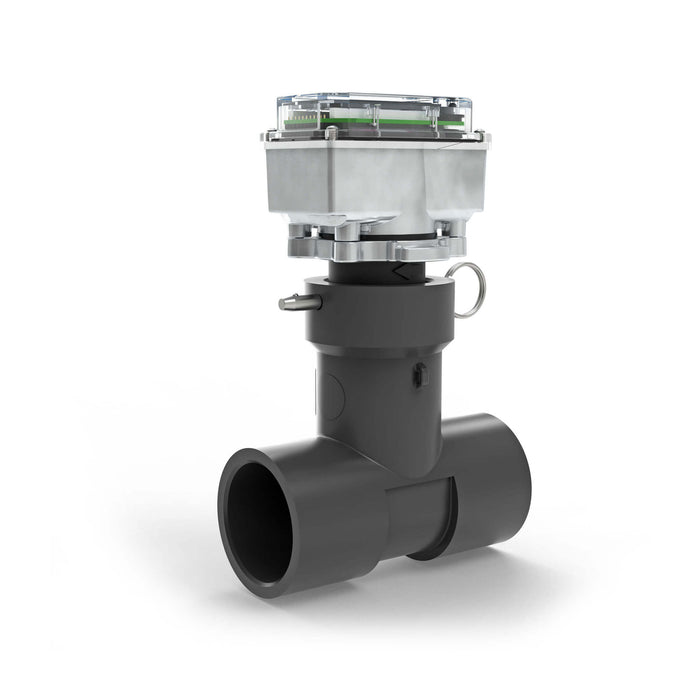 Ultrasonic Flow Meter, Battery Powered Display, Schedule 80 PVC Tee for Water
