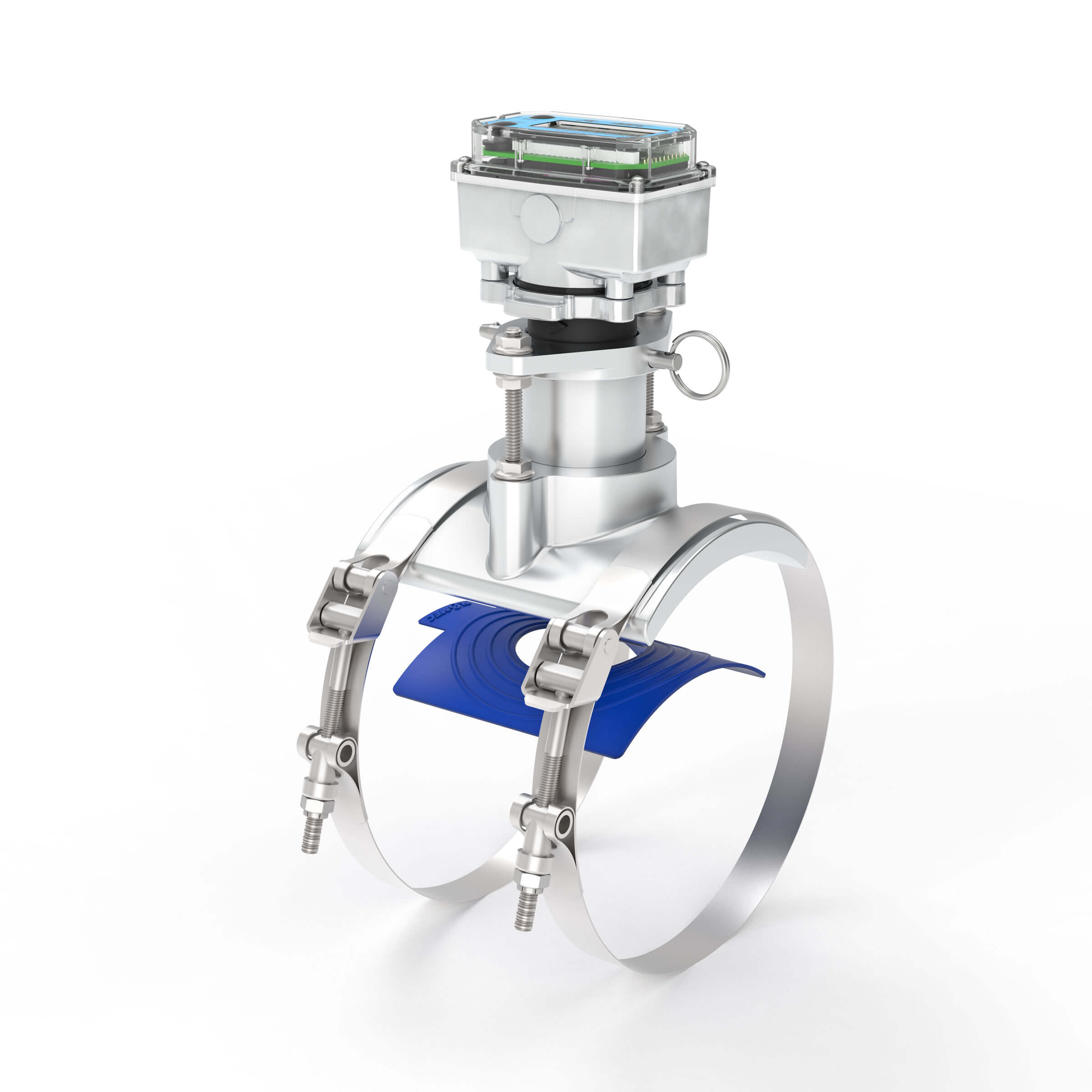 Ultrasonic Flow Meter, Battery Powered Display, PIP Pipe for Water