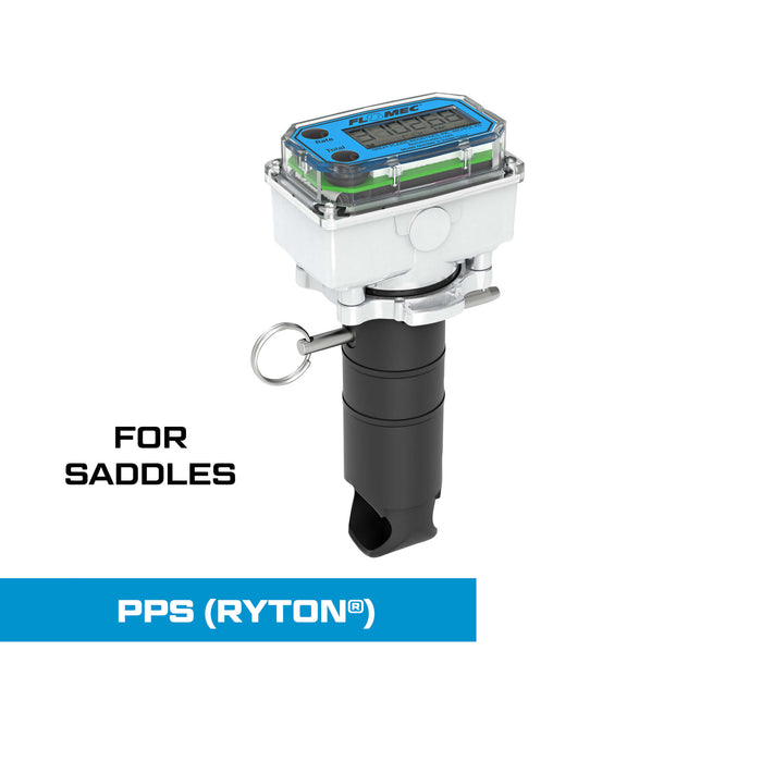 Ultrasonic Flow Meter Electronics Insert, Battery Powered Display, for Saddle for Water